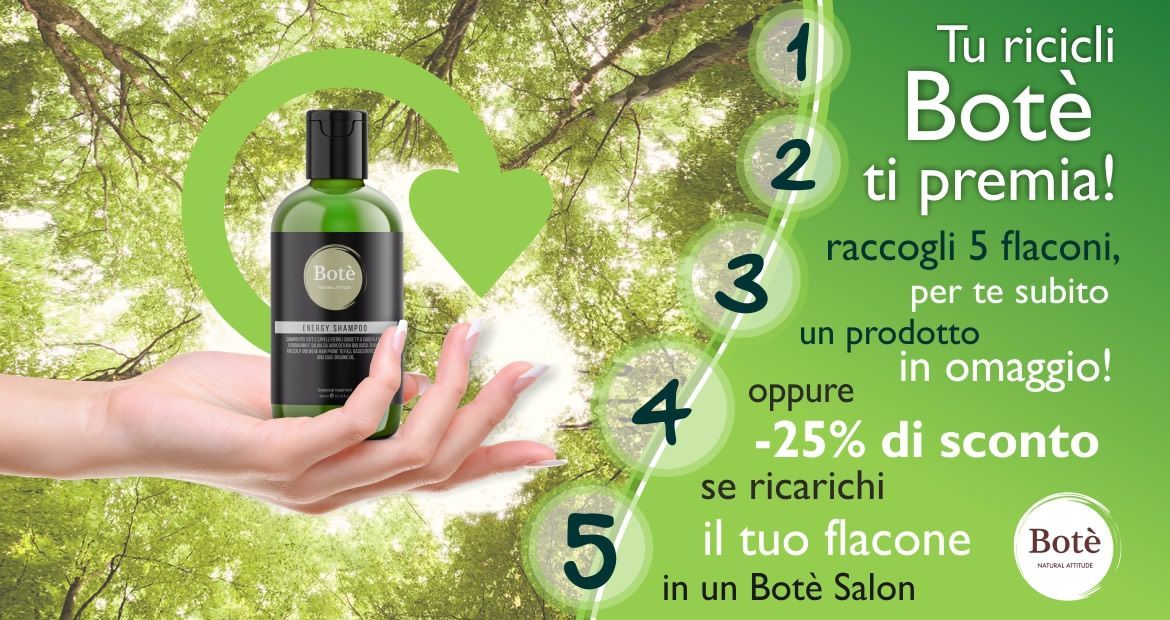 Visualizza la promozione Tu ricicli Botè ti premia!